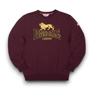 Lonsdale Pullover Rot Gelb – LAWINS Sweatshirt Herren