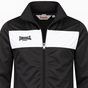 Lonsdale Jacke Schwarz Weiß Herren – ALNWICK Trainingsjacke