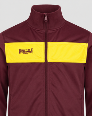 Lonsdale Jacke Rot Gelb Herren – ALNWICK Trainingsjacke